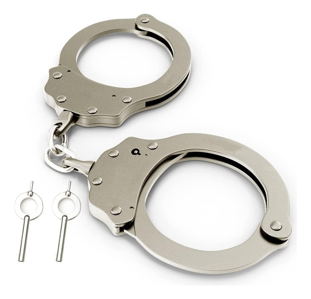 Esposas Policiales Grilletes Con 2 Llaves Seguridad Gran Aventura