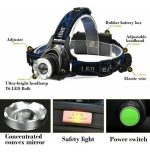 Linterna Minero Led T6 5w Sensor De Movimiento Gran Aventura - Imagen 3