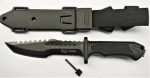 Cuchillo Columbia Supervivencia Con Pedernal Vaina Plastica - Imagen 4