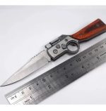 Navaja Escopeta Automatica C/linterna Sevillana Madera - Imagen 4