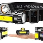 Linterna Led Minero Cabeza Recargable Usb Imán Gran Aventura