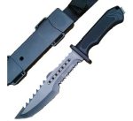 Cuchillo Columbia Supervivencia Con Pedernal Vaina Plastica - Imagen 2