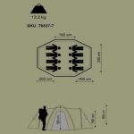Carpa Iglu 8 Personas Klimber Maurice 2 Dormitorios Camping - Imagen 8