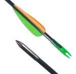 Flecha Punta Fija Practica Fibra De Vidrio Arqueria Tiro