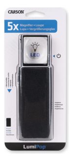 Lupa De Bolsillo Lectura Con Luz Compacta Plegable Carson - Imagen 4