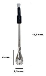 Bombilla Stanley Clasica Original Verde Y Negra Acero Inox
