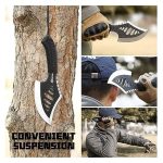 Cuchillo Hacha Tactica Con Cierra Lanzamiento Supervivencia - Imagen 7