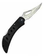 Navaja Táctica Militar Stainles Negra Supervivencia Filo - Imagen 2