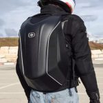 Mochila Para Moto Rígida Antichoque Impermeable Aerodinamica - Imagen 4