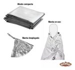 Kit X5 Unidades Manta De Emergencia Térmica Botiquí Gran Ave - Imagen 2