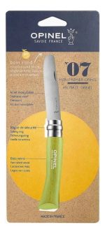 Navaja Opinel N.7 Acero Inoxidable Punta Redonda Verde - Imagen 2
