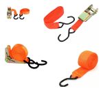 4 Cintas Catraca Para Carga Sujecion Malacate Reforzada 5 M