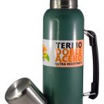 Termo Acero Inox Doble Pared Termico 1 Litro Con Manija
