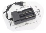 Cargador Doble Universal Mas 2 Baterías Recargable 3.7v - Imagen 3
