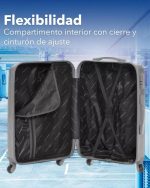 Set De 3 Valijas Arye De Viaje Reforzadas Rígidas Ruedas - Imagen 8