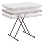 Mesa Plegable Rectangular Altura Regulable Jardin Camping - Imagen 4