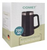 Vaso Jarra De Cerveza Comet Termica Manija 700ml Acero Inox - Imagen 4
