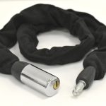 Tranca Con Llave Moto O Bici Cadena Forrada Extra Resistente - Imagen 2