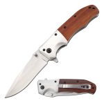 Navaja Madera Corta Cintos Gravada Hoja Reforzada Camping - Imagen 2