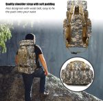 Mochila Táctica Militar 75 L Camo Pixelado Camping Mision - Imagen 8