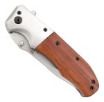 Navaja Madera Corta Cintos Gravada Hoja Reforzada Camping - Imagen 4