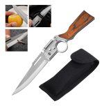 Navaja Automatica Tactica Tipo Rifle Con Linterna Y Funda - Imagen 5