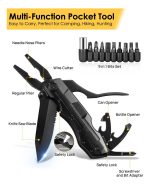 Navaja Tactica Pinza Multi Herramienta Con Estuche Rigido - Imagen 2