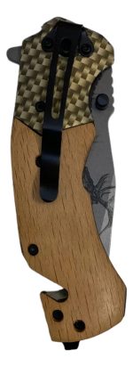 Navaja Tactica Deportiva Madera Ciervo Camping Sevillana - Imagen 3