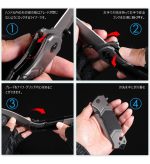 Navaja Tactica Militar Ful Metal Corta Cinturon Soga Cristal - Imagen 7