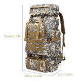 Mochila Táctica Militar 75 L Camo Pixelado Camping Mision - Imagen 5