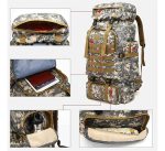 Mochila Táctica Militar 75 L Camo Pixelado Camping Mision - Imagen 9