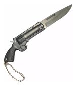 Navaja Llavero Tipo Revolver Defensa Personal Metalica Filo - Imagen 2