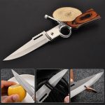 Navaja Automatica Tactica Tipo Rifle Con Linterna Y Funda - Imagen 6