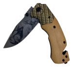 Navaja Tactica Deportiva Madera Ciervo Camping Sevillana - Imagen 4