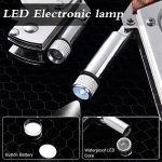 Navaja Automatica Tactica Tipo Rifle Con Linterna Y Funda - Imagen 3