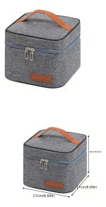 Bolso Conservadora Lunchera Térmica Plegable 4 Lts En Tela - Imagen 3