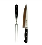 Set Cuchillo Trinche Y Chaira Para Asado Trento Español - Imagen 2