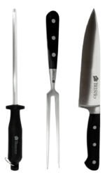 Set Cuchillo Trinche Y Chaira Para Asado Trento Español