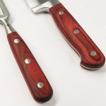 Set Cuchillo Y Trinche Para Asado Trento Español En Madera - Imagen 3