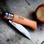 Navaja Opinel Inoxidable Cuchillo N°8 Madera Liso En Blister - Imagen 2