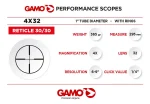 Mira Telescopica Gamo 4 X 32 Wr Para Rifle Pcp Chumbera - Imagen 3