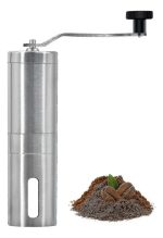 Molinillo Para Café Manual En Acero Y Cerámica