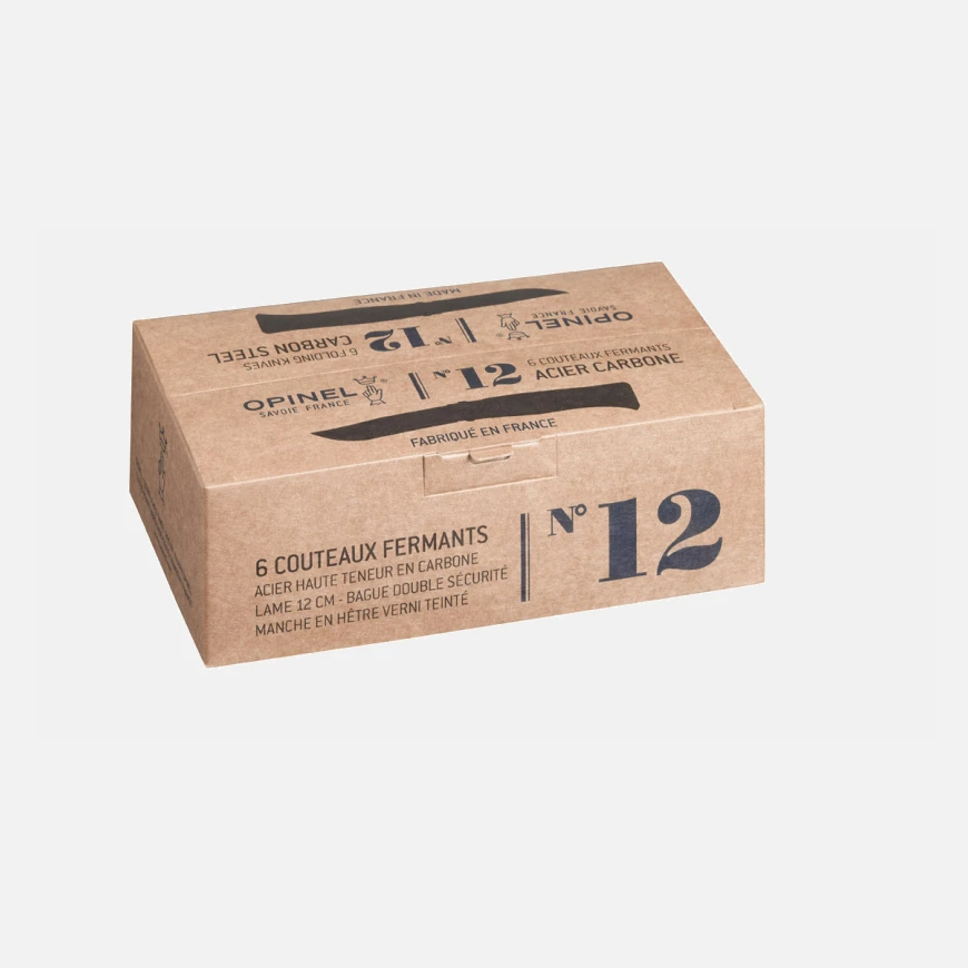 D_883013-MLU85772334322_062025-F.jpg Navaja Opinel N°12 Acero Al Carbono Con Blister Filo Preci - Imagen 1