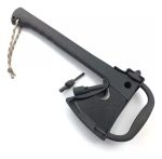 Hacha Táctica Con Cuchillo Sierra Pedernal Para Camping - Imagen 2