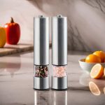 Molinillo Para Pimienta A Batería En Acero Inoxidable