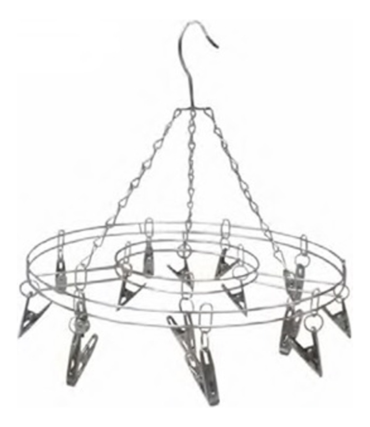 D_731466-MLU87176651976_072025-F.jpg Tender En Acero Con 15 Pinzas O Broches Metálicos - Imagen 1