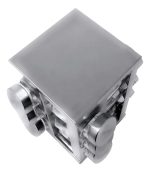 Especiero Giratorio 12 Frascos De Vidrio Y Acero - Imagen 6