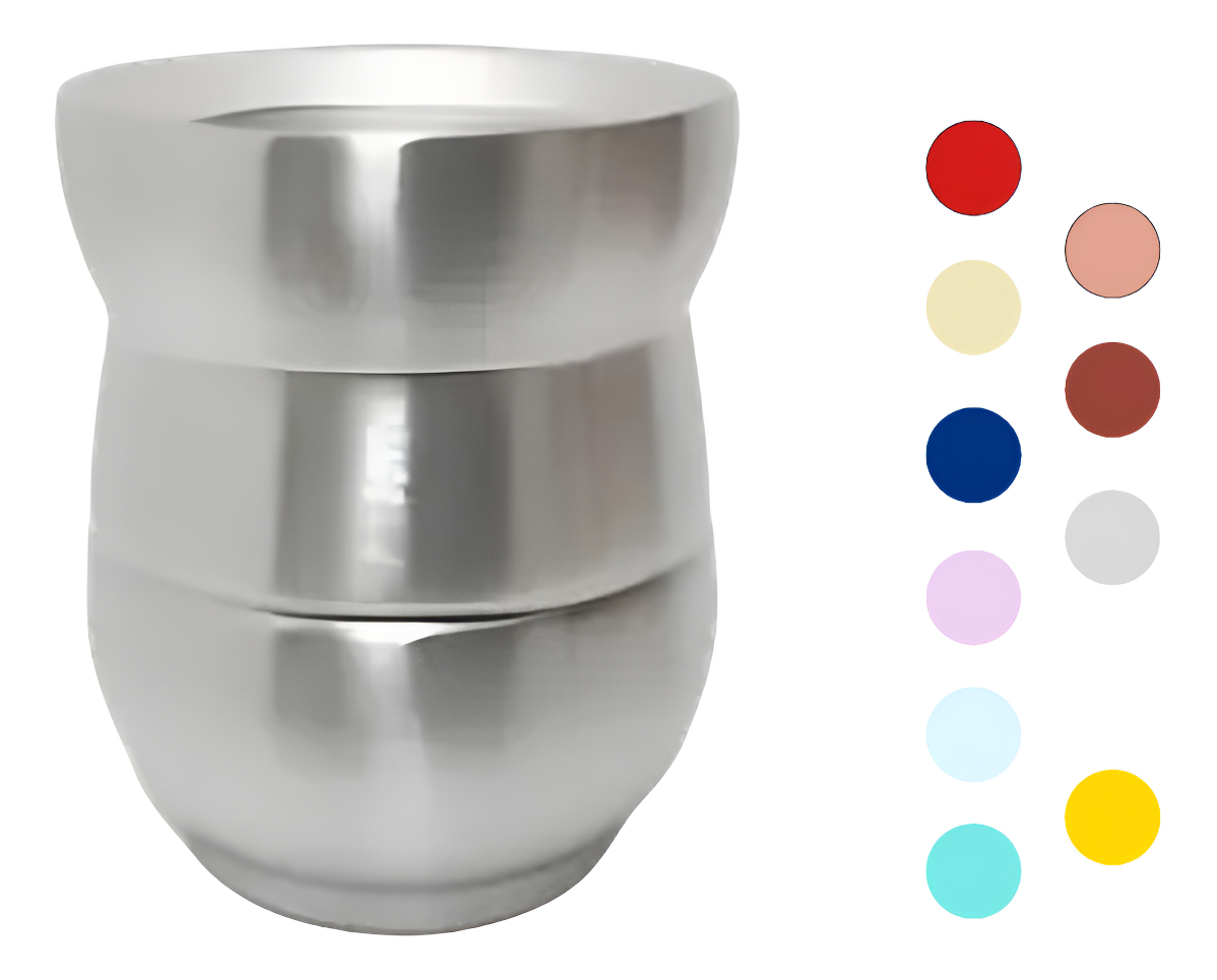 D_942521-MLU90268062552_082025-F.jpg Mate Con Doble Pared En Acero Inox, Reforzado 140ml Comet - Imagen 1