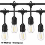 Guia de 10 metros 10 Lamparas(No incluye lamparas)