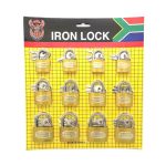 Candados de Hierro 12 32-38-50 en Blíster